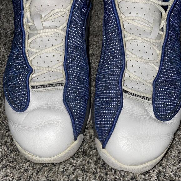 Men’s Jordan 13 XIII Sneakers Shoes 2004 Blue White Size 12 - Style 310004-441 - Picture 6 of 13